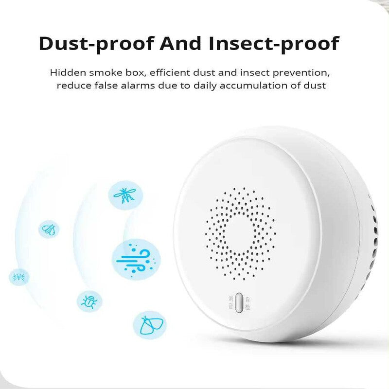 Senzor smart / detector de fum / alarma incendiu Tuya Zigbee