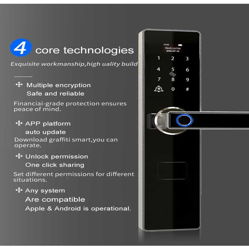 Yala smart D2 Tuya + broască 24×240 cu cârlige (3 puncte)