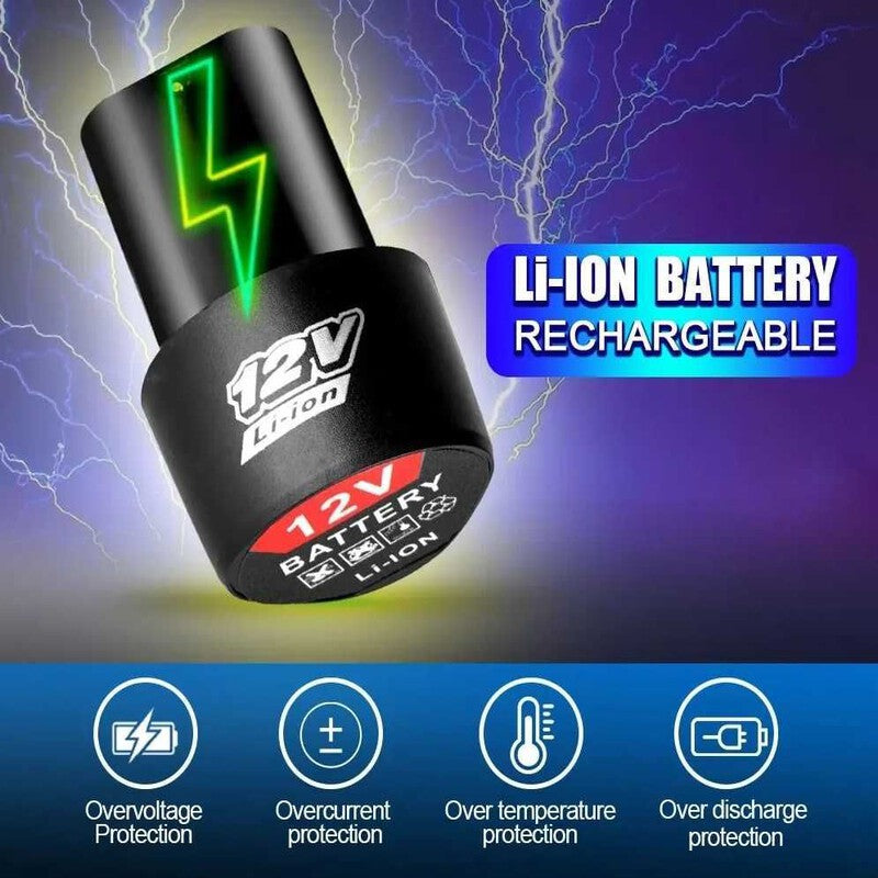 Acumulator Li-Ion 12V 2Ah filetanta, vibrator gresie polizor