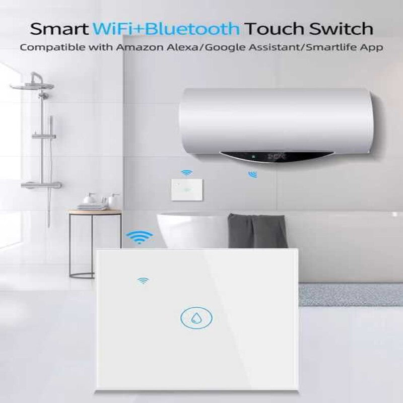 Intrerupator smart BOILER 4000W WiFi + BLE panou sticla TUYA