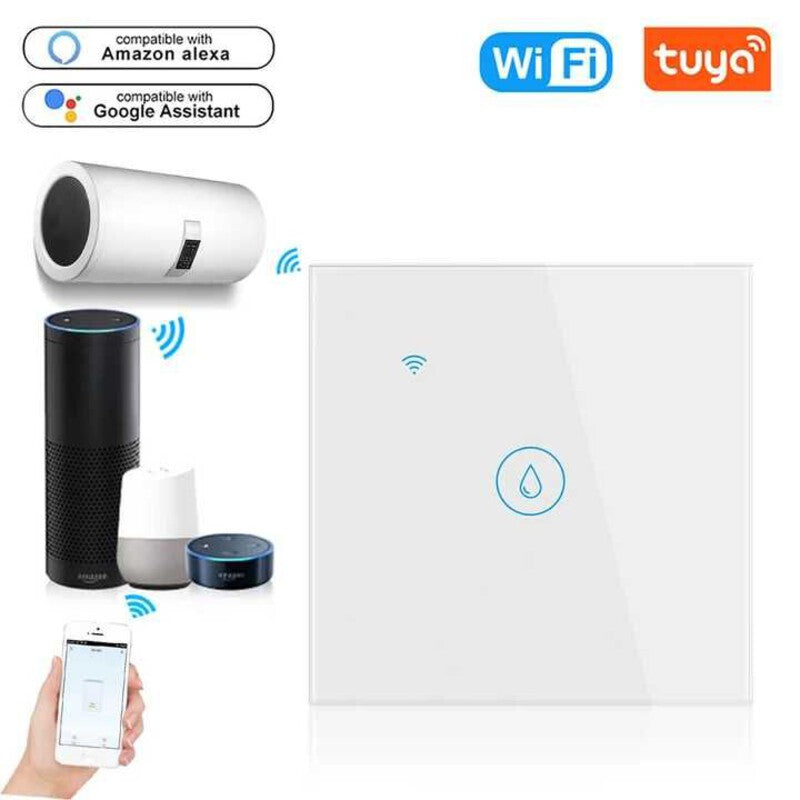 Intrerupator smart BOILER 4000W WiFi + BLE panou sticla TUYA