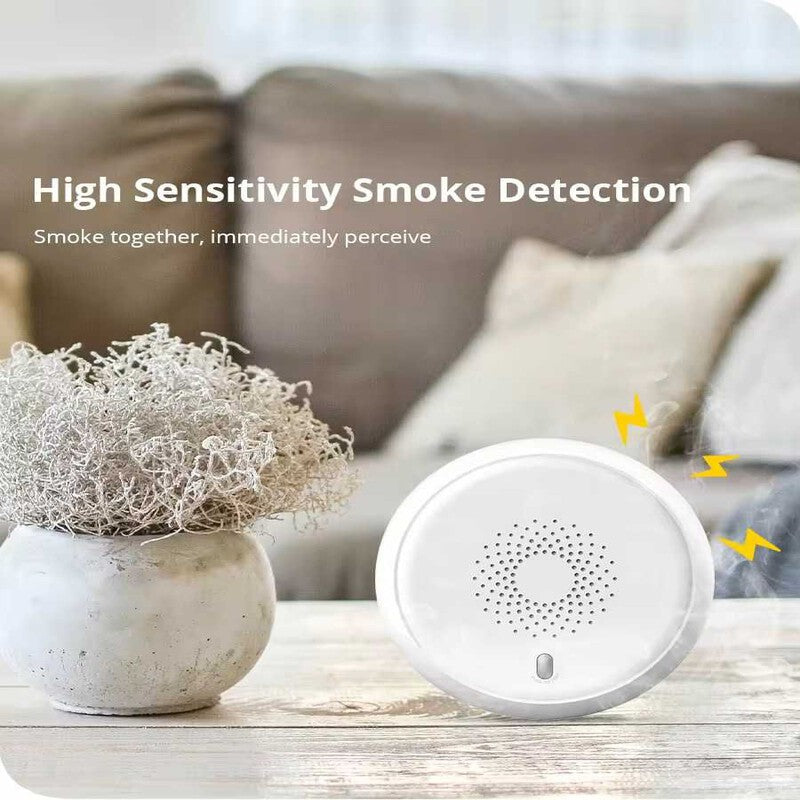 Senzor smart / detector de fum / alarma incendiu Tuya Zigbee