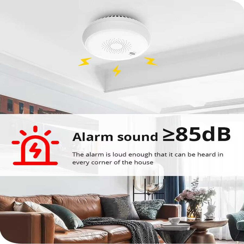 Senzor smart / detector de fum / alarma incendiu Tuya Zigbee