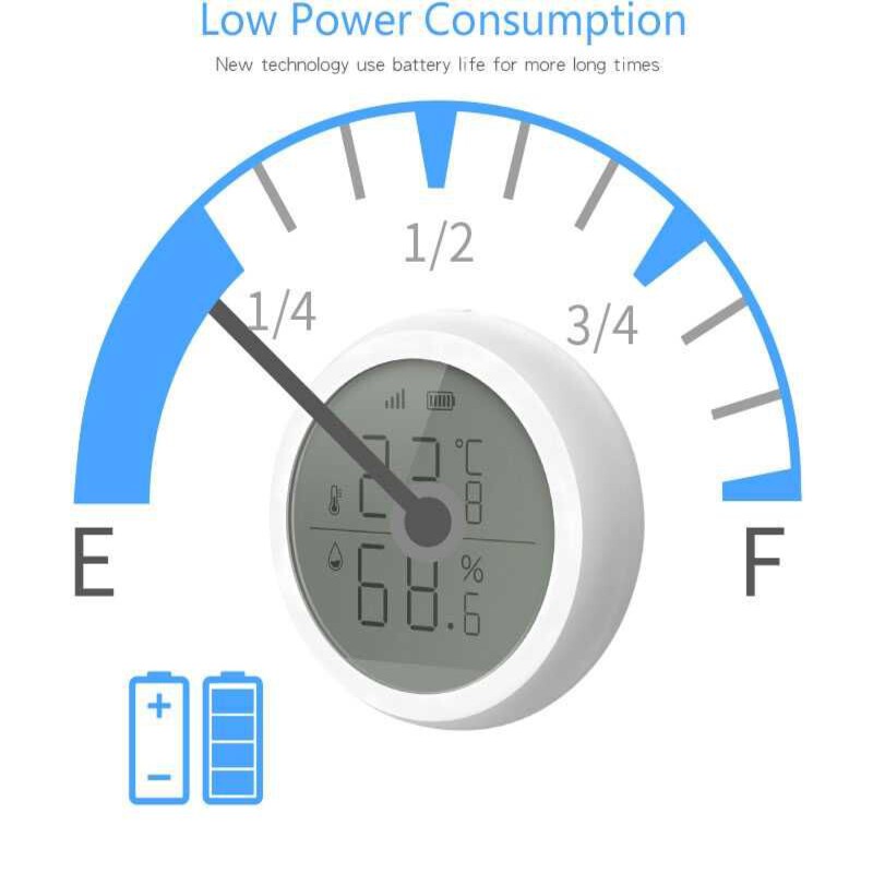 Senzor Tuya Zigbee temp+umid+luminozitate (LCD)