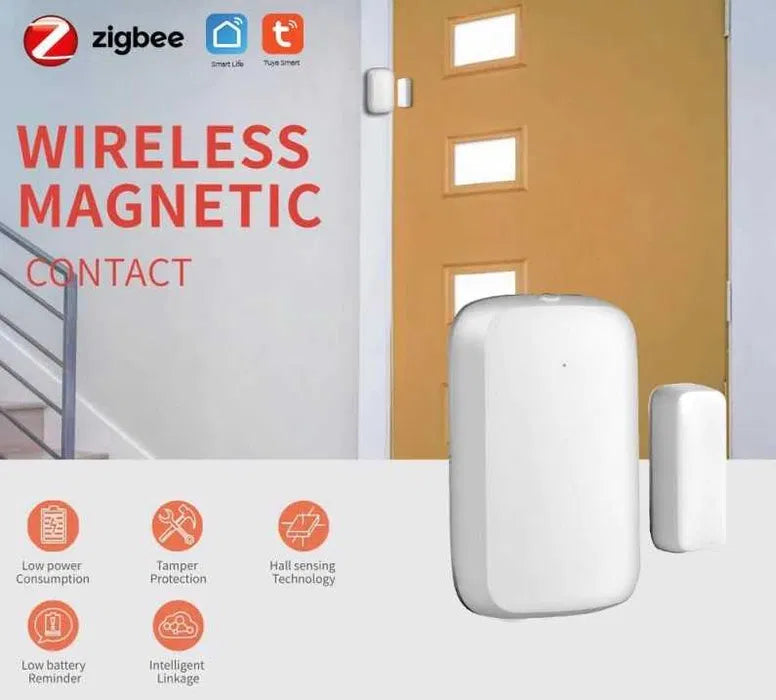 Senzor usa/fereastra Tuya Zigbee CEL MAI MIC senzor pe piata