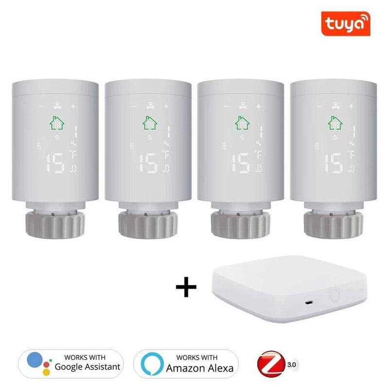 Cap termostatic smart HY368 ZigBee, display LCD, M30×1.5
