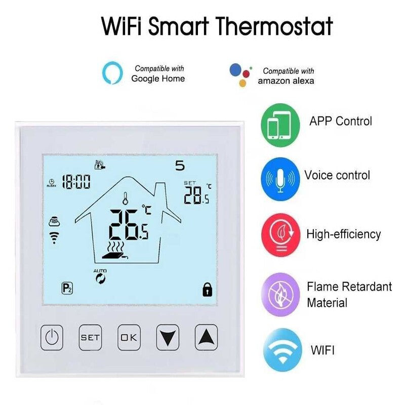 Termostat smart cu fir HYSEN HY603-WIFI- Tuya