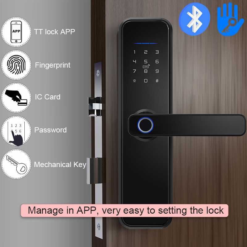 Yala inteligenta X5 smart lock TTLOCK Negru / Silver