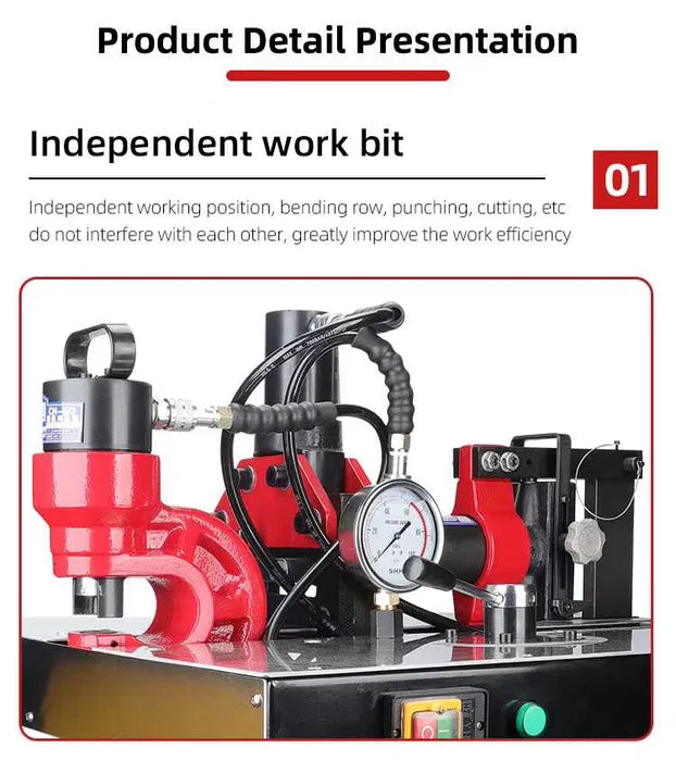 DHY-200D cu accesorii Masina de prelucrat bare electrice panouri / busbar processing