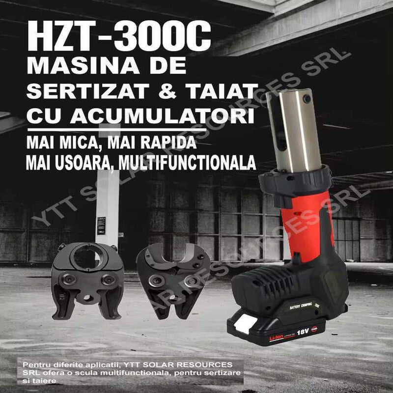 Masina sertizat/taiat marime standard 2 baterii 5Ah bacuri TH, U, V, M