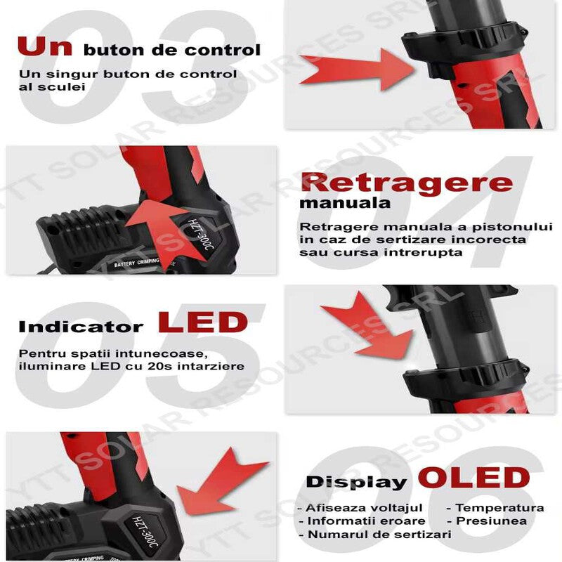 Masina sertizat/taiat set falca de adaptare + inele de sertizare M42, M54, V42, V54